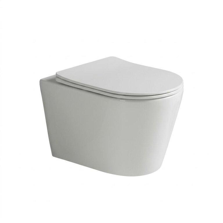 Akcesoria łazienkowe - Miska WC wisząca Corciano AeroLux Błyszcząca Biel 48x37x36 cm (1)