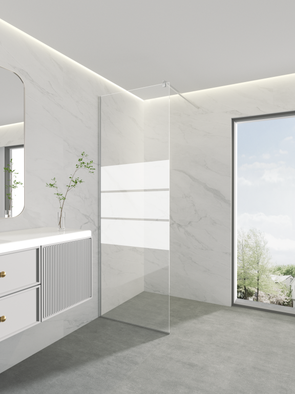 Łazienka - Ścianka prysznicowa typu Walk-In 80 Corciano Serenique chrom (2)