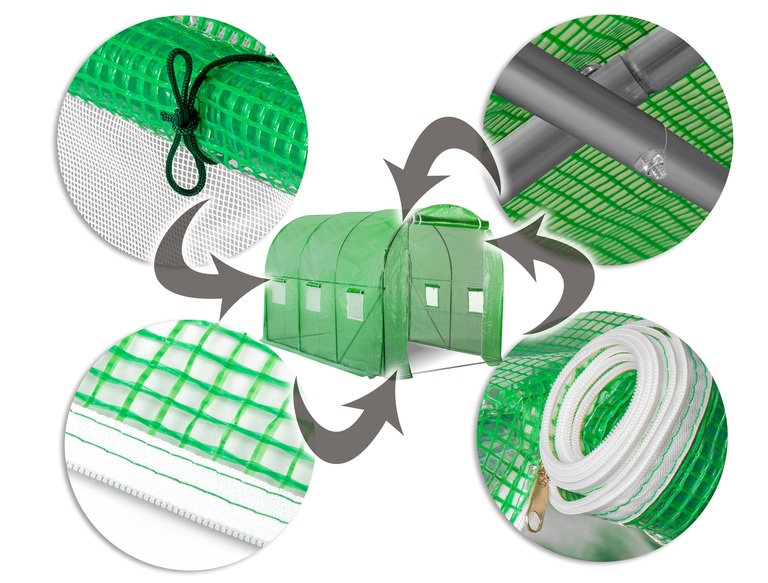 Tunele foliowe - Tunel Ogrodowy Foliowy Ogrodniczy Szklarnia 2x3m (16)