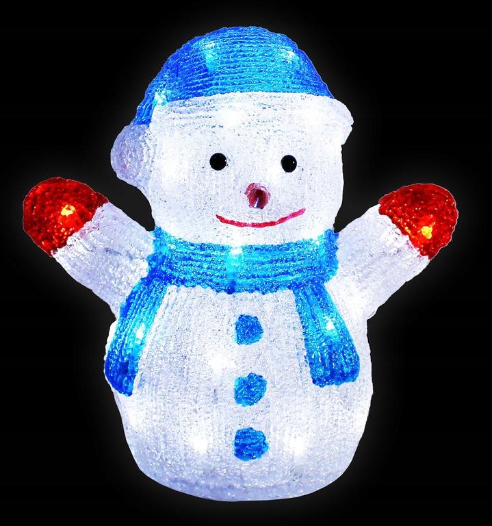 Boże Narodzenie - Ozdoba Świąteczna Akrylowy Bałwanek 40LED 30CM CH31 EAN 5901157673947 (5)