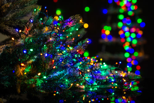 Boże Narodzenie - Lampki choinkowe 200 LED z dodatkowym gniazdem multikolor (8)