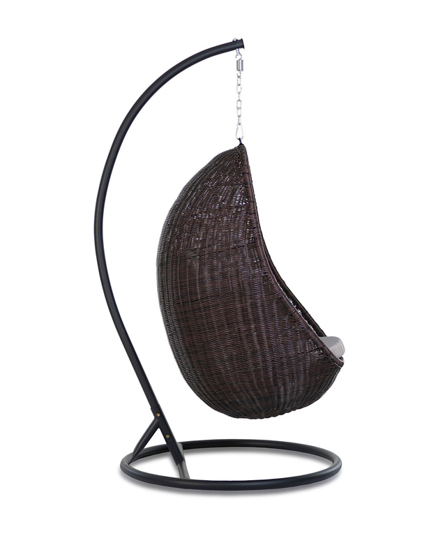 Fotele wiszące - Fotel wiszący MADERA KOSZ KOKON TECHNORATTAN HUŚTAWKA PREMIUM  (4)