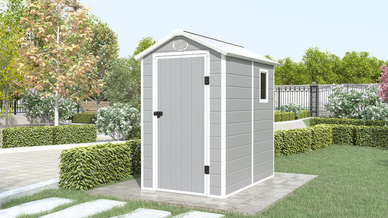 Domki / Garaże - Domek Narzędziowy Plastikowy Premium Ogrodowy Corciano 134 x 192 x 204 cm  (2)