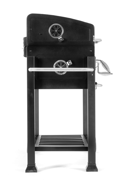 Grille - Grill ogrodowy węglowy ruszt żeliwny wózek Carbo - Angul (4)