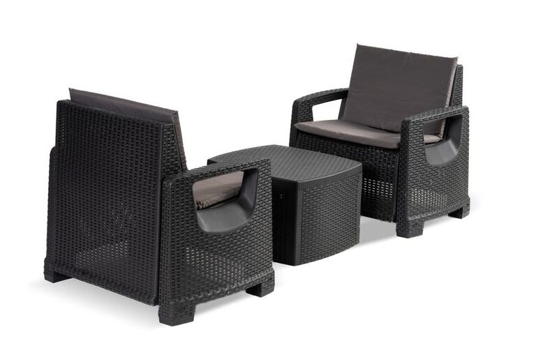 Zestawy ogrodowe - Zestaw Mebli Ogrodowych Rattanowych Valeria dwa fotele + stolik (2) Zestawy ogrodowe - Zestaw Mebli Ogrodowych Rattanowych Valeria dwa fotele + stolik (2)