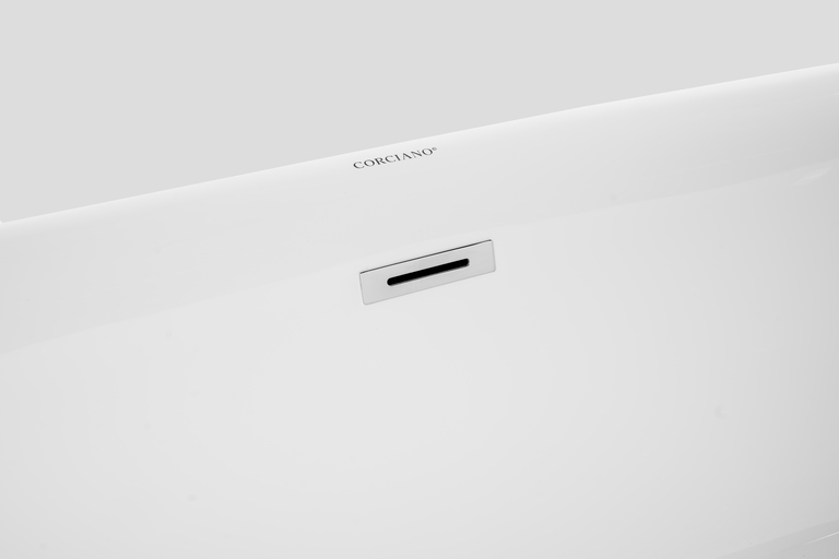 Wanny wolnostojące - Wanna Wolnostojąca akrylowa Fin 170 x 75 cm (7)