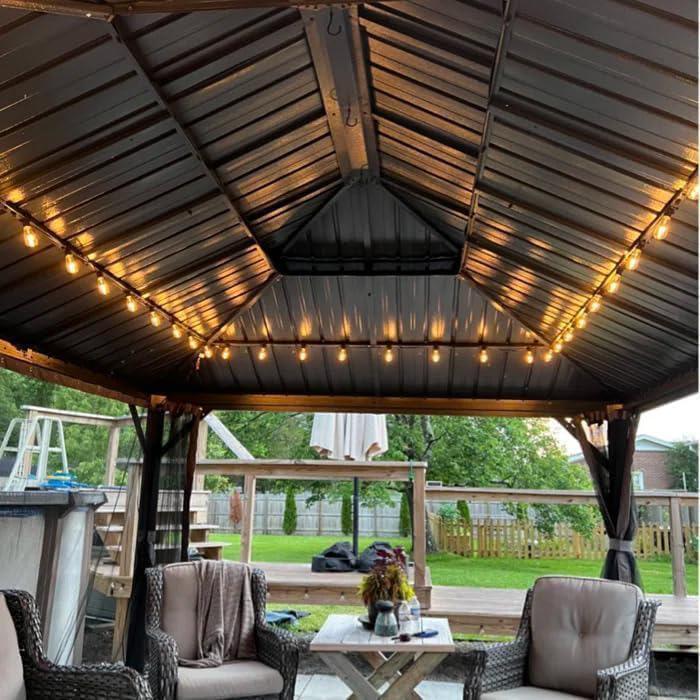 Pawilony ogrodowe - Pawilon Ogrodowy Tasmania 2 PREMIUM 3 x 4.26m Wiata ogrodowa Corciano Stalowy dach (10)