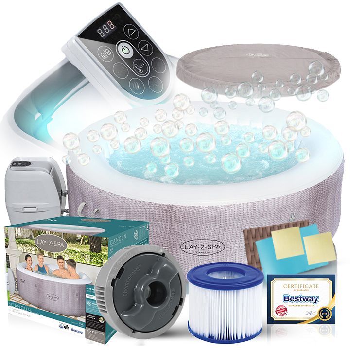 Baseny i materace - Jacuzzi Ogrodowe Lay-z Spa AirJet Bestway 180cm x 66cm (8)