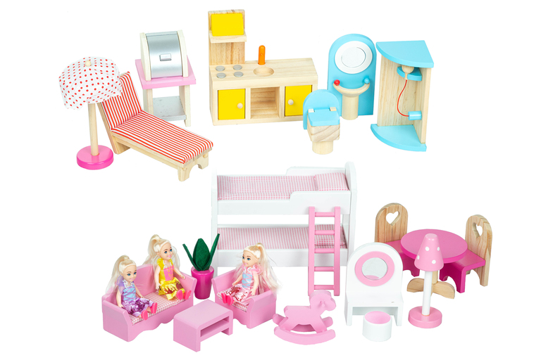 Zabawki  - Drewniany domek dla lalek (6) Zabawki  - Drewniany domek dla lalek (6)