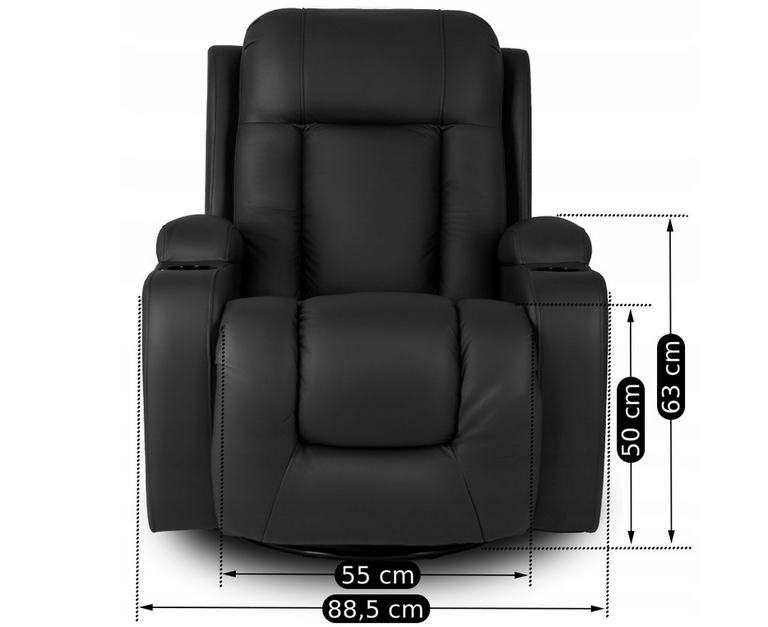 Fotele masujące - Fotel masujący TEDDY Rozkładany (6)