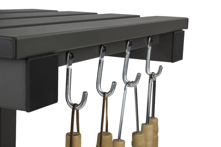 Grille - Grill ogrodowy węglowy ruszt żeliwny wózek Carbo - Angul (9)