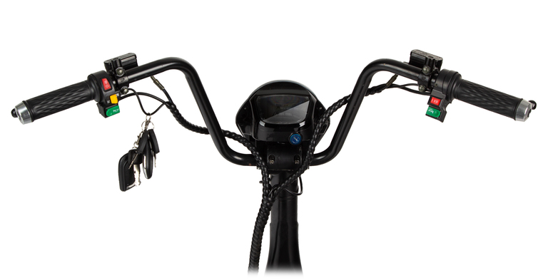 Skutery - Skuter elektryczny Hulajnoga czarna (8)