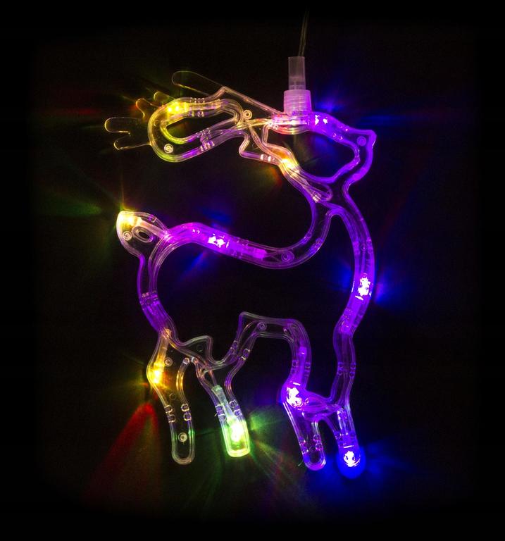 Ozdoby świąteczne - Ozdoba Świąteczna Renifer LED na okno 20cm 10led EAN 5900054718447 (3)