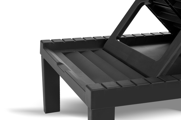 Leżaki ogrodowe - Komplet Dwóch Leżaków Plażowych Haiti + stolik NAXOS (8)