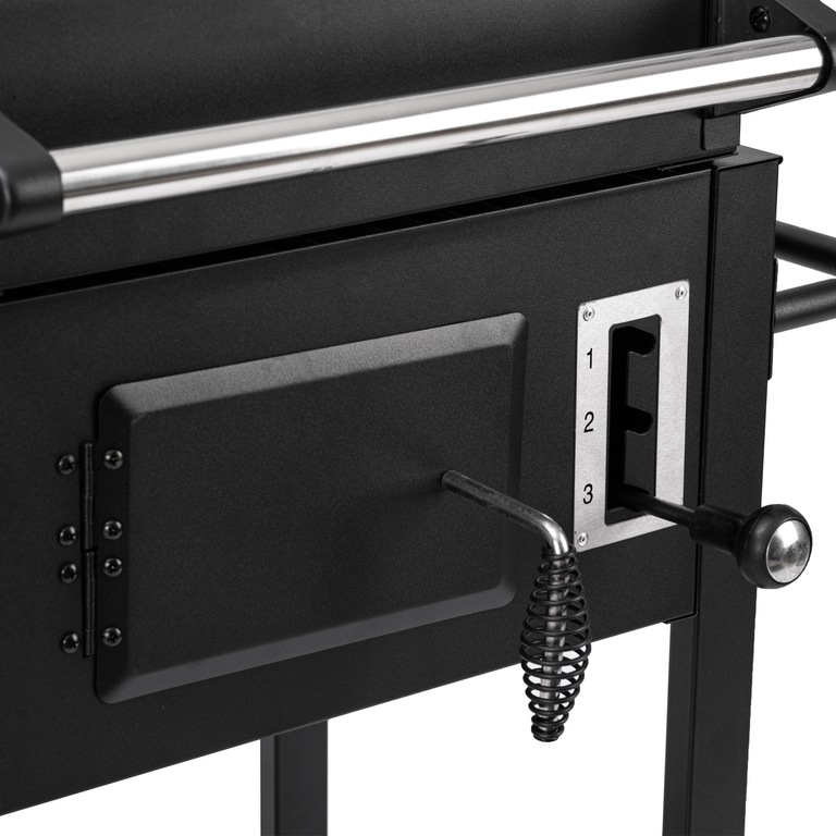 Grille - Grill ogrodowy węglowy ruszt żeliwny wózek ANGUL  SMART  (6)