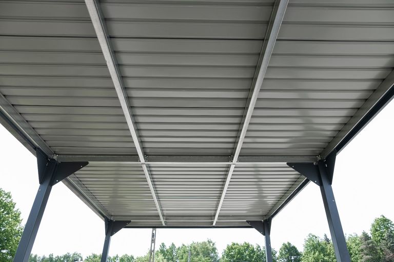 Domki / Garaże - Wiata samochodowa Komplet z Blachami Bocznymi garaż Carport 540 x 285 x 230 cm  (3)