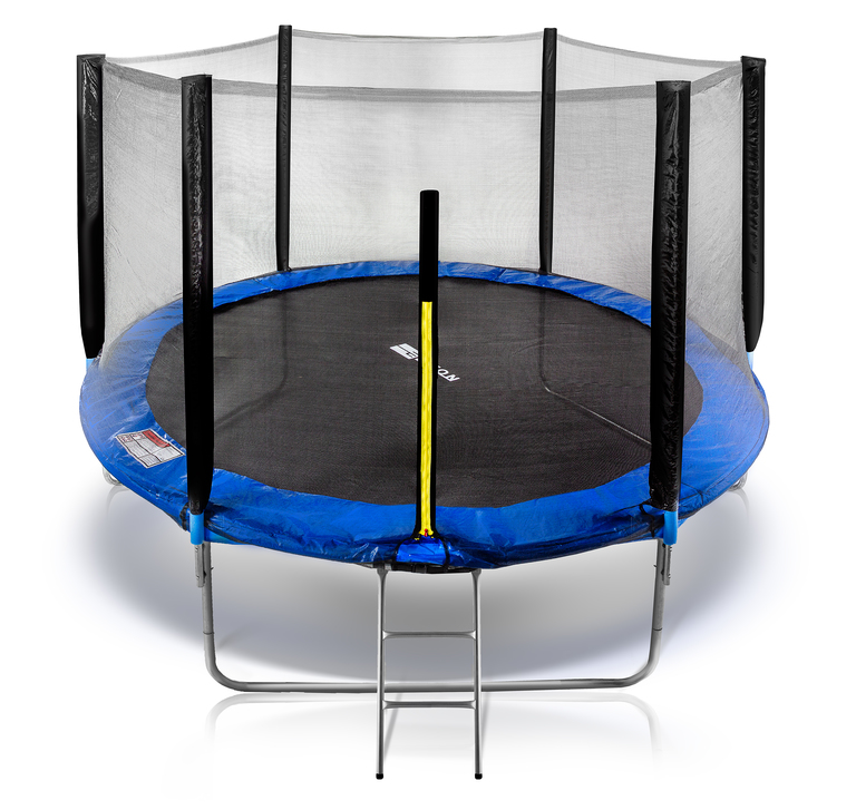 Trampoliny  - Trampolina 10FT 312CM Corciano z siatką zewnętrzną i drabinką (9)