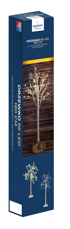 Ozdoby świąteczne - Brzoza 180 cm 90 LED (2)