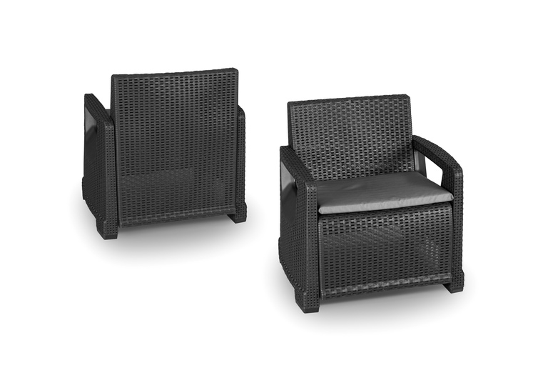 Zestawy ogrodowe -  Zestaw ogrodowy Nicco stolik + 4 fotele (8) Zestawy ogrodowe -  Zestaw ogrodowy Nicco stolik + 4 fotele (8)