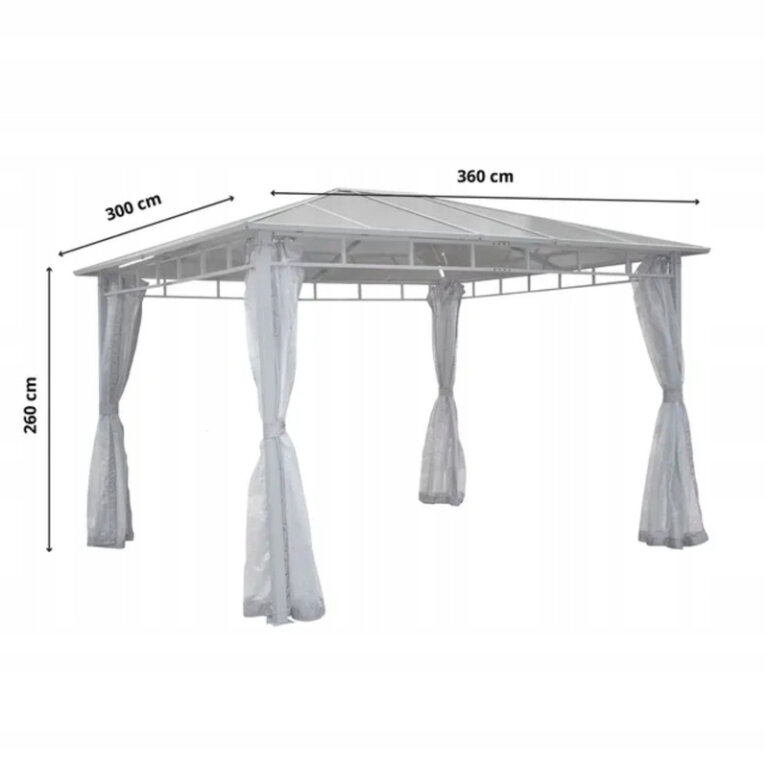 Pawilony ogrodowe - Pawilon ogrodowy AURORA 360 x 300 x 260cm Corciano (18)