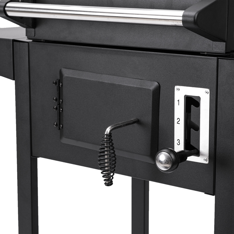 Grille - Grill ogrodowy węglowy ruszt żeliwny wózek ANGUL  SMART  (8)