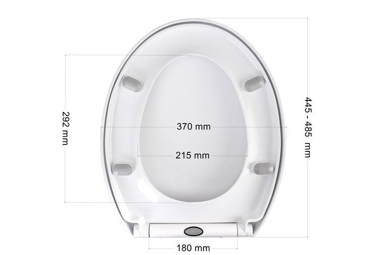 Akcesoria łazienkowe - Deska Sedesowa Wolno opadająca WC Twarda Wypinana  (4)