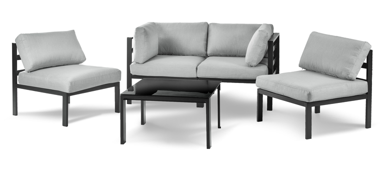 Zestawy ogrodowe - Meble Ogrodowe Zestaw GROSS 4 os. Aluminiowe Komplet  (9)