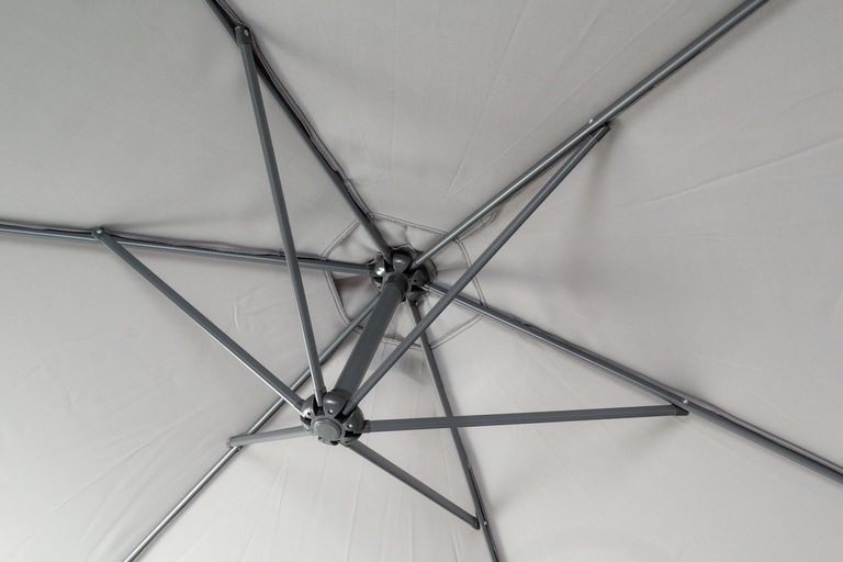 Parasole ogrodowe - Serwisowy Parasol ogrodowy WERONA składany 3.5 m DUŻY szary (7)