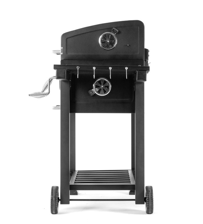 Grille - Grill ogrodowy węglowy ruszt żeliwny wózek Carbo - Angul (3)