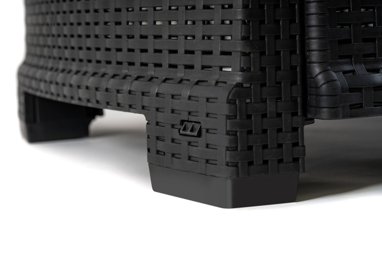 Zestawy ogrodowe - Zestaw Ogrodowy Paradiso Sofa stolik 2 fotele Antracyt (5) Zestawy ogrodowe - Zestaw Ogrodowy Paradiso Sofa stolik 2 fotele Antracyt (5)