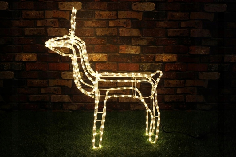 Boże Narodzenie - Ozdoba Świąteczna Renifer Stojący 216LED 90CM CH32 (4) Boże Narodzenie - Ozdoba Świąteczna Renifer Stojący 216LED 90CM CH32 (4)