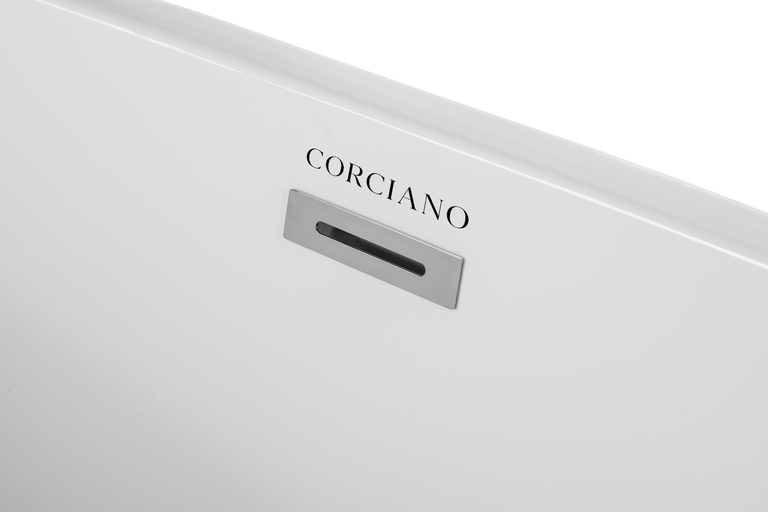 Wanny wolnostojące - Wanna wolnostojąca przyścienna NAROŻNA PULA LEWA 160 x 75 cm biała system przelewowy  (11)