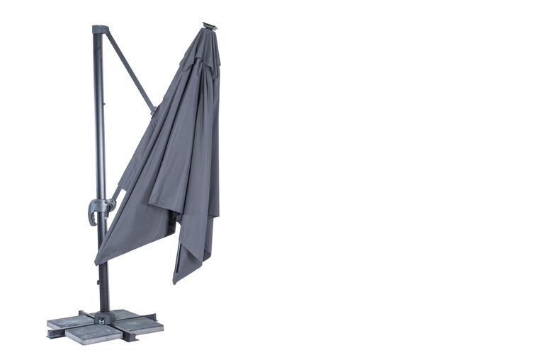 Ogród - Parasol OGRODOWY SIENA 3x3m LED PANEL SŁONECZNY składany (3)