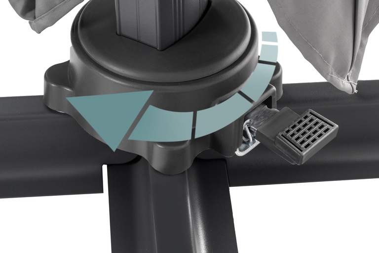 Parasole ogrodowe - Parasol aluminiowy 3x3 m Roma Corciano z Oświetleniem LED SOLAR (7)