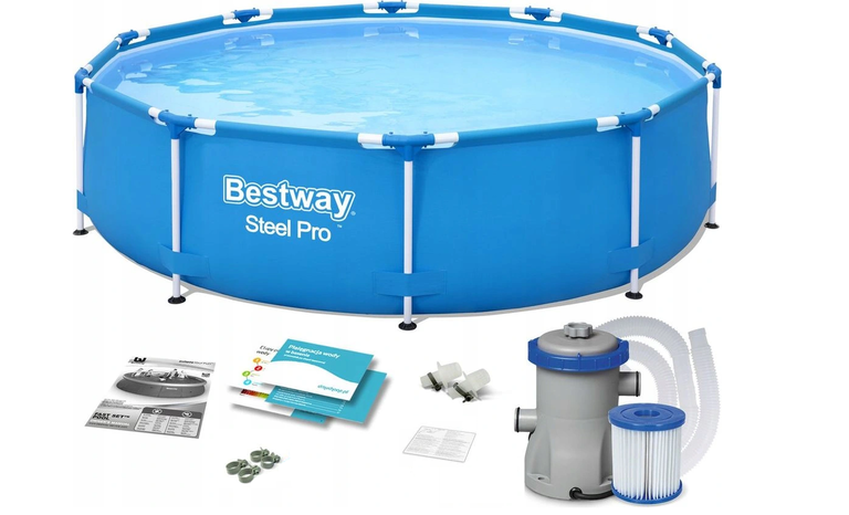 Baseny i materace - Basen Ogrodowy Bestway stelażowy 305cm x 76cm (2)