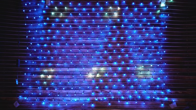 Boże Narodzenie - Kurtyna 324 LED do użytku zewnętrznego i wewnętrznego (10)