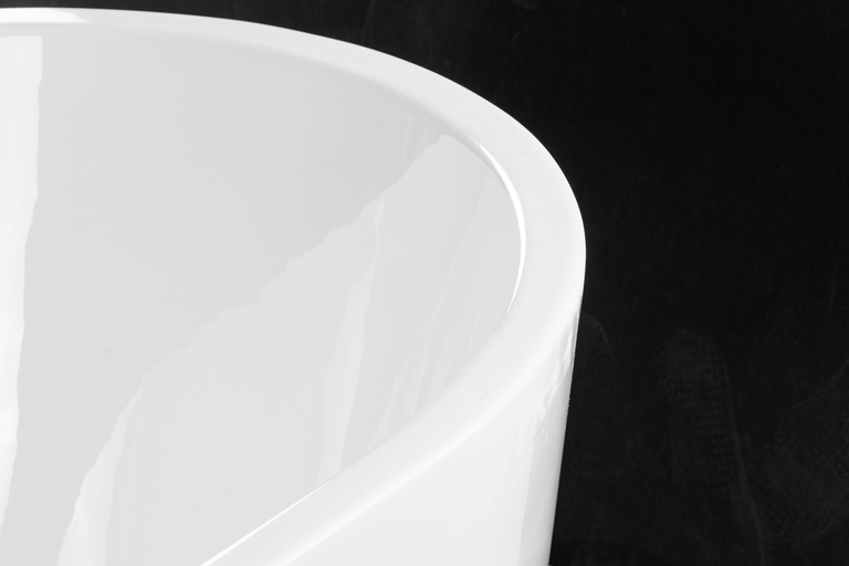 Wanny wolnostojące - Wanna wolnostojąca biała akrylowa 170 x 80 cm system przelewowy owalna Comfort (9)