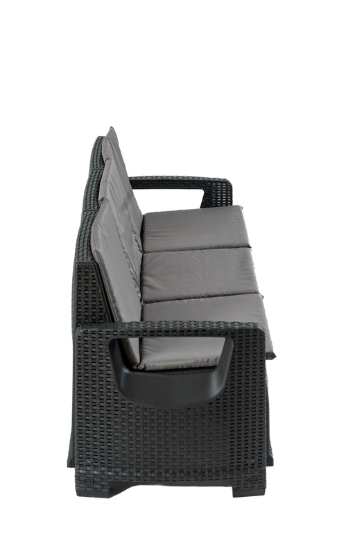 Zestawy ogrodowe - Zestaw Mebli Ogrodowych NAPOLI MIDI 8 Antracyt (2)