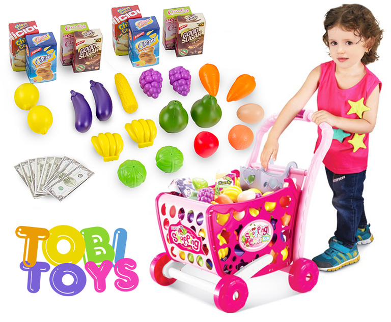Dziecko - Wózek na zakupy Tobi Toys (1)