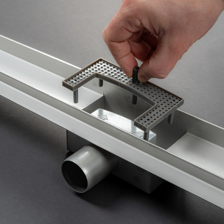 Odpływy liniowe - Odpływ liniowy 2w1 80 cm niski (11) Odpływy liniowe - Odpływ liniowy 2w1 80 cm niski (11)