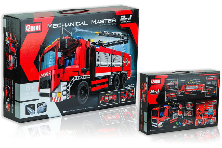  - Klocki TECHNIC 2w1 Wóz Strażacki 1288 elementów (6)