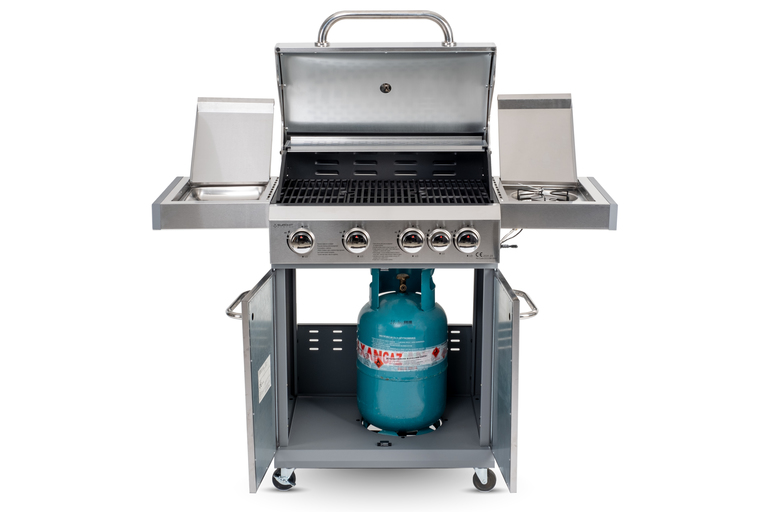 Grille - Grill Gazowy Nierdzewny  Paul 4+1 PREMIUM Ruszt Żeliwny  18.8 KW (3)