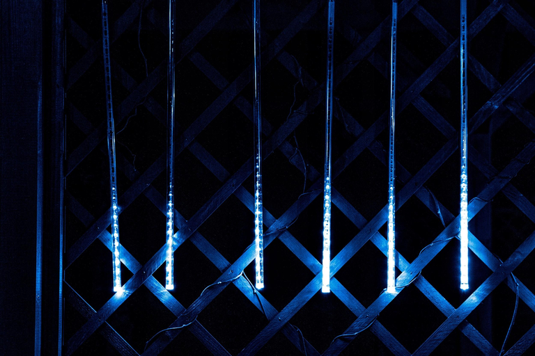 Lampki choinkowe - Lampki Świąteczne Meteory Zewnętrzne 250LED 5M Białe Zimne CH36 EUROHIT Christmas (5)