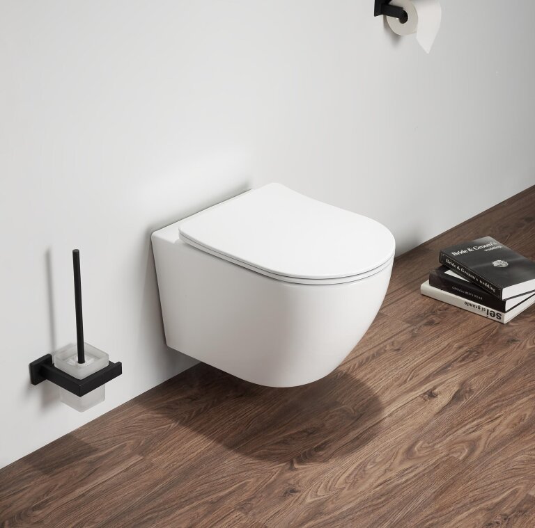 Akcesoria łazienkowe - Miska WC Wisząca Corciano Nexa Base Bialy połysk 49x37 cm (2)