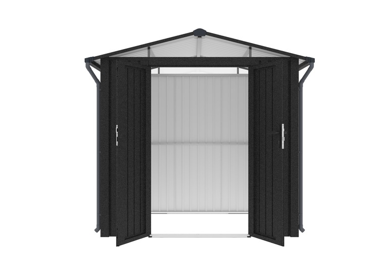 Domki / Garaże - Garaż narzędziowy ogrodowy AMY 240x168x220cm (8) Domki / Garaże - Garaż narzędziowy ogrodowy AMY 240x168x220cm (8)