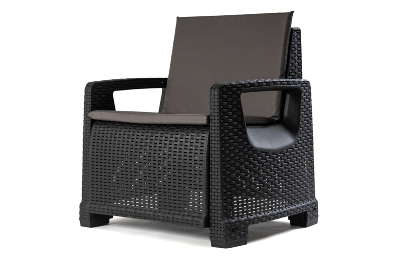 Zestawy ogrodowe - Zestaw Mebli Ogrodowych NAPOLI MINI 6 Rattan Antracyt (7) Zestawy ogrodowe - Zestaw Mebli Ogrodowych NAPOLI MINI 6 Rattan Antracyt (7)