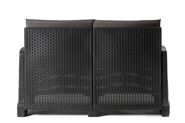 Zestawy ogrodowe - Zestaw Mebli Ogrodowych NAPOLI MINI 6 Rattan Antracyt (2) Zestawy ogrodowe - Zestaw Mebli Ogrodowych NAPOLI MINI 6 Rattan Antracyt (2)