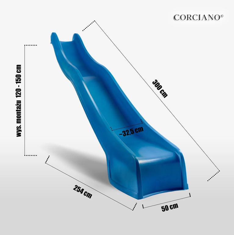 Zjeżdżalnie  - Zjeżdżalnia Ogrodowa dla dzieci PRO 3 m ślizg wodny niebieski Tobi Toys (6) Zjeżdżalnie  - Zjeżdżalnia Ogrodowa dla dzieci PRO 3 m ślizg wodny niebieski Tobi Toys (6)